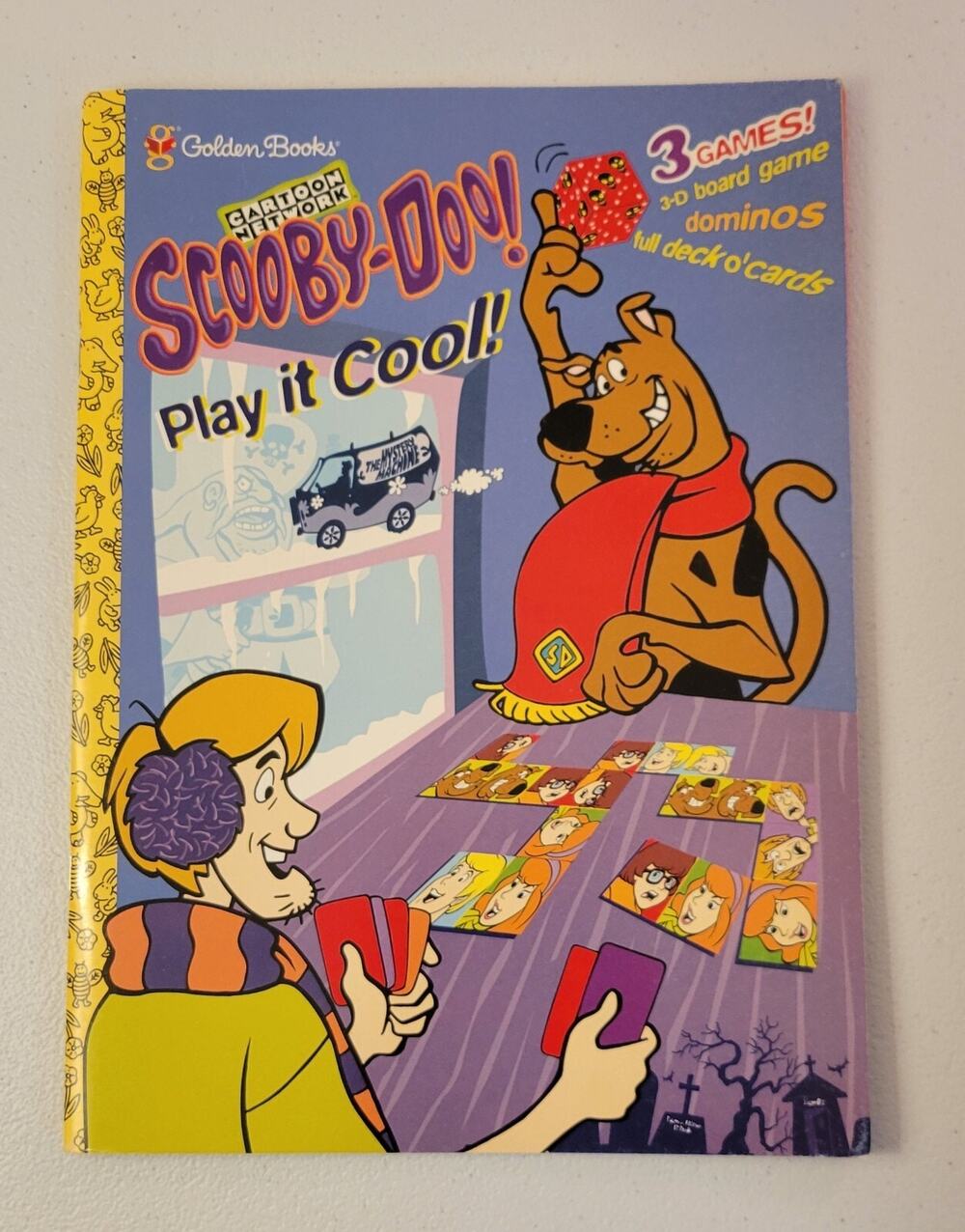 Scooby-Doo! Play It Cool! 2001 Golden Books 3 Games Activity Book Complete